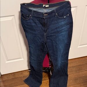Levi's Dark Blue Straight Leg Jeans